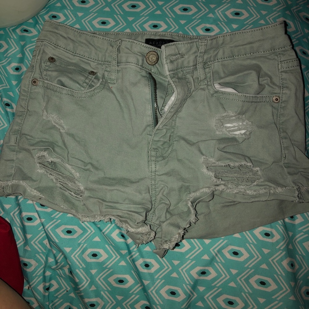 Super cute light green shorts (worn twice)